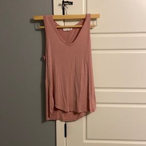 Pink soft tank top size small